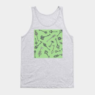 Skeleton Keys Green Palette Tank Top